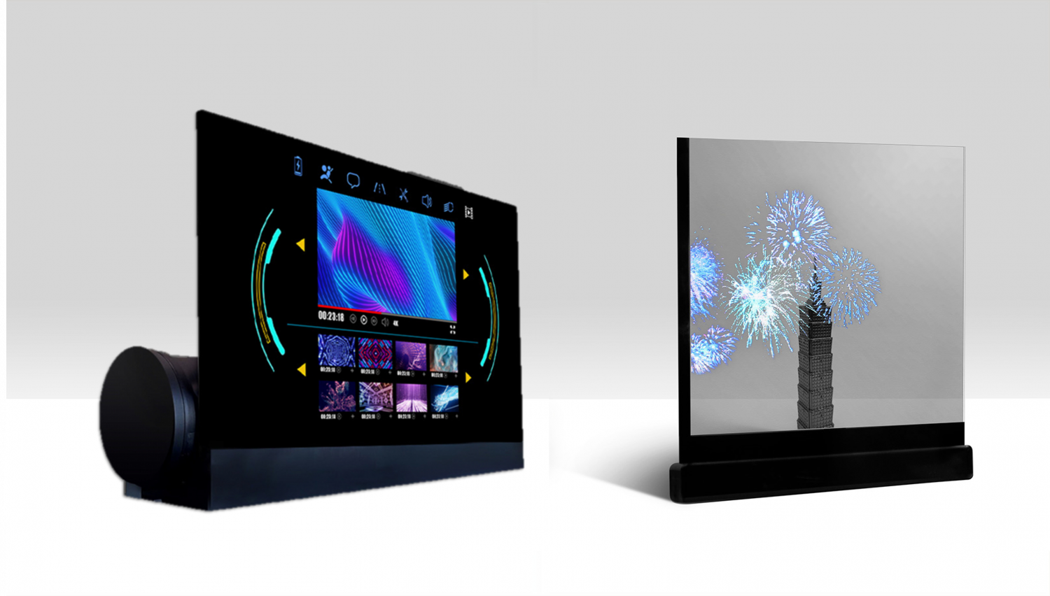 可卷式、折迭性、高透明